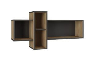 Półka wisząca NANO System 11 Grafit/Dąb Riviera